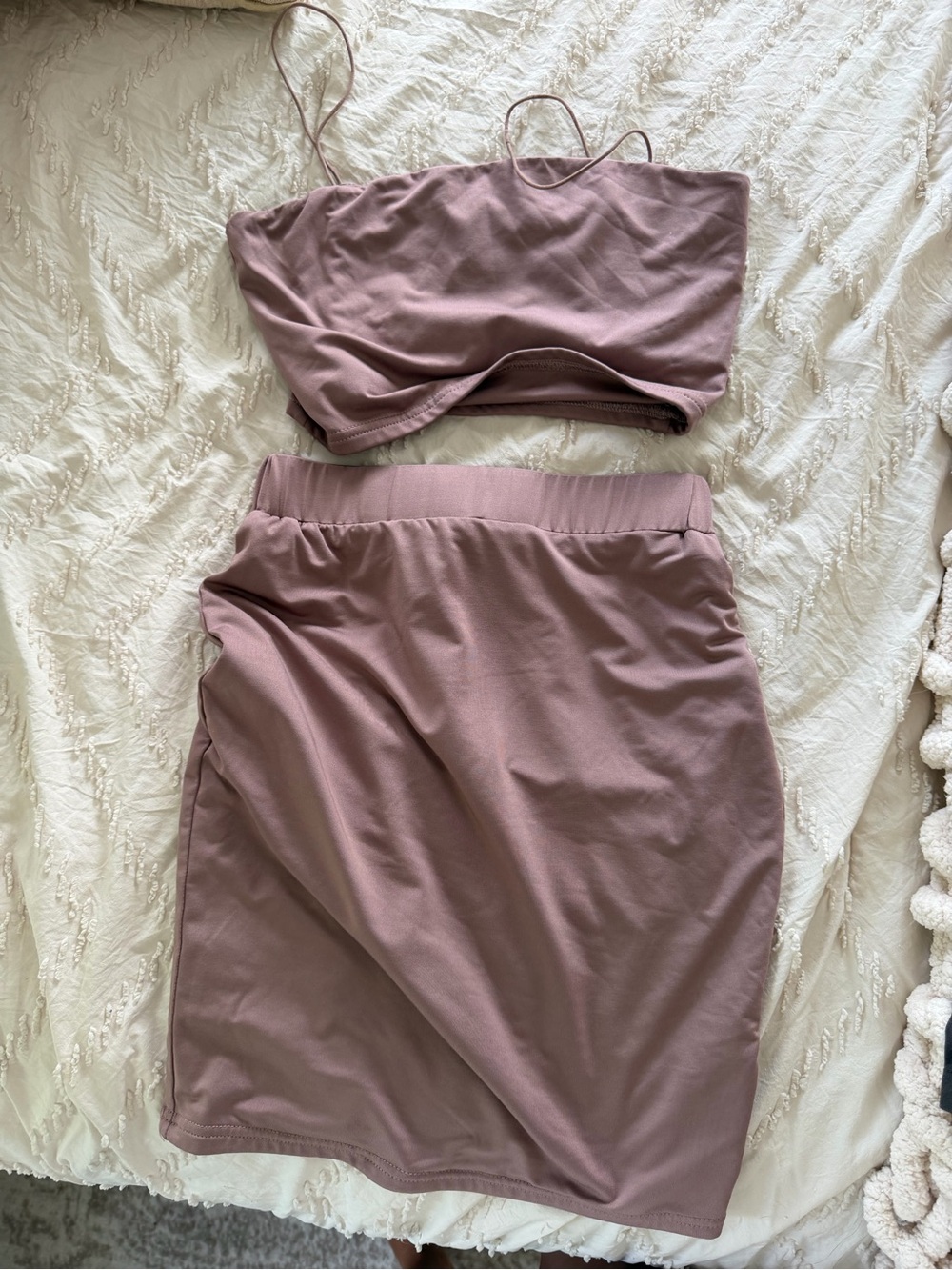 Showpo Mauve Skirt Top set  - Soft Dusty Pink